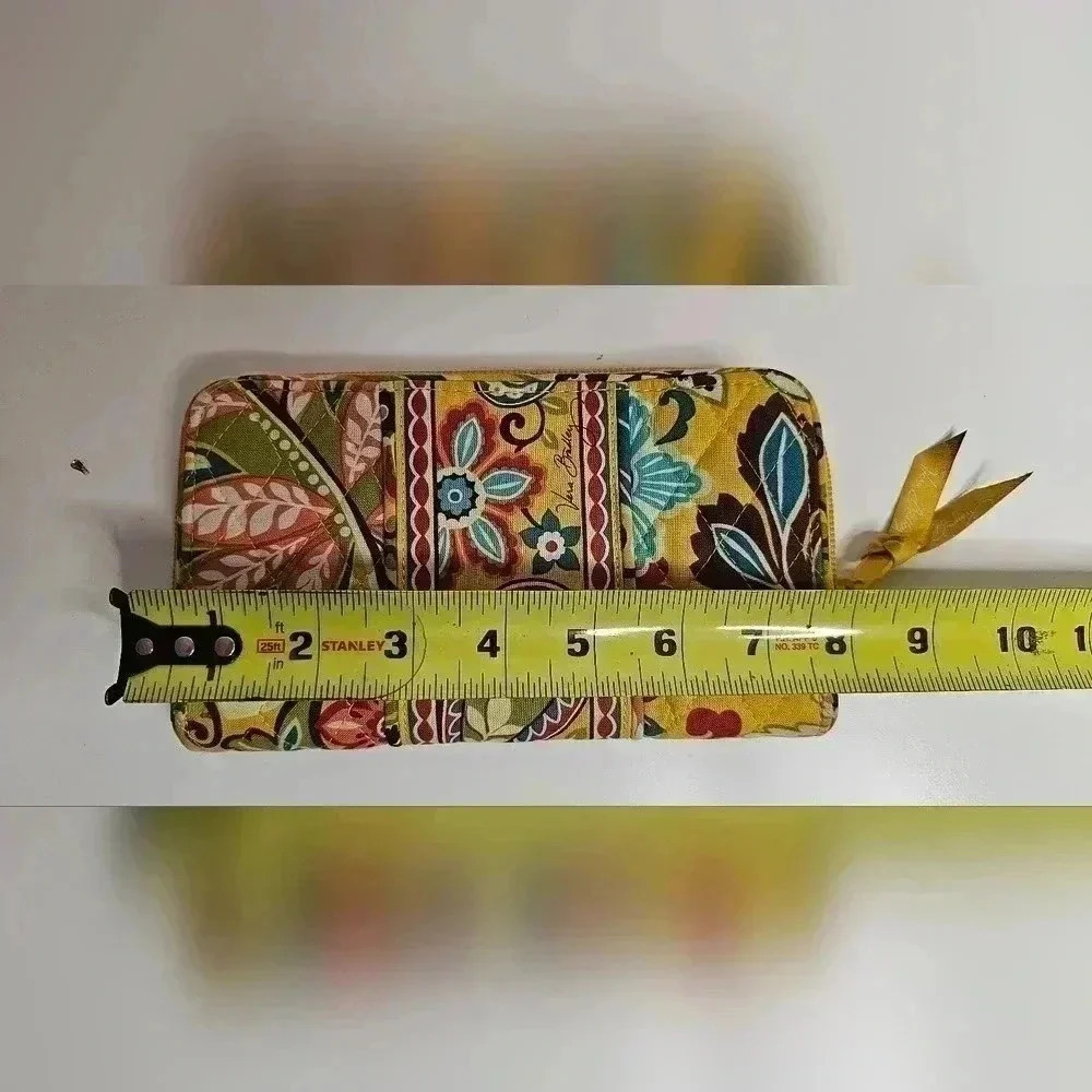 Vera Bradley Lizzy Hipster Provencal Yellow Floral Crossbody Purse and Wallet - Picture 9 of 13